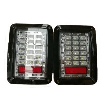 China Car Part 2007+ JK Cowboy Chrome LED Tail Lights European Type Backup Turn Signal Light for sale