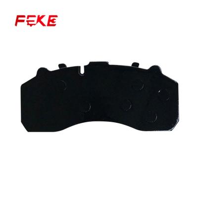 China Semi-letallic / low-metal / ceramic brake car pads for Actros for DAF for Iveco for Scania for MAN for sale