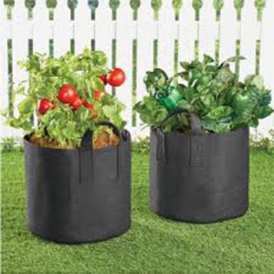 China Modern Round Non Woven Fabric Grow Bags For Planting for sale