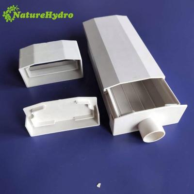 China PVC & The Sleeve 10X10cm Plastic UV Nft Hydroponic Tray For Lettuce for sale