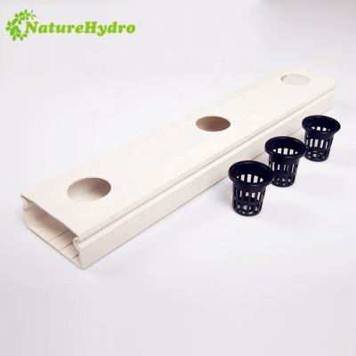 China PVC & Food Grade Gutter PVC Tube Hydroponics UV Nft System For Vegetables for sale