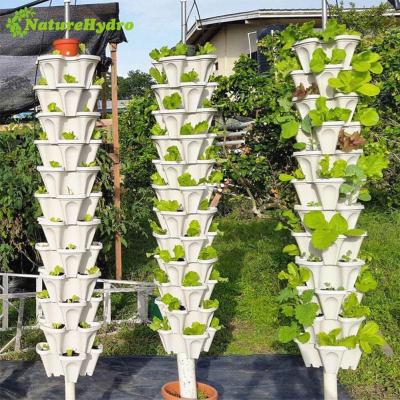 China PP& UV Stacking Pots Garden Terracotta Pot Hydroponics Planter Growing for sale