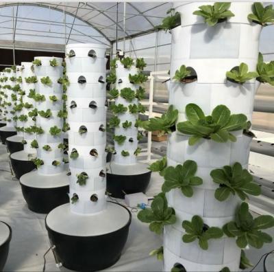 China PP& Aeroponic Tower UV Home Growing Garden Vertical Planting System for sale