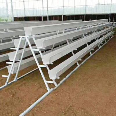 China Vertical Hydroponic PVC Channels PVC Gutter Grow System For Mill for sale