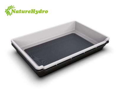 China Commercial Herbs Harvest Indoor Plant Trim Bin - Black Trimming Tray With Mesh Pollen Trimming Tray For Herbs for sale