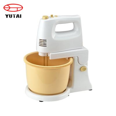 China 250W Speed ​​Five Button Electric Hand Mixer Ejector Ejector Button Stand Mixer Home Food Blender With Bowl for sale