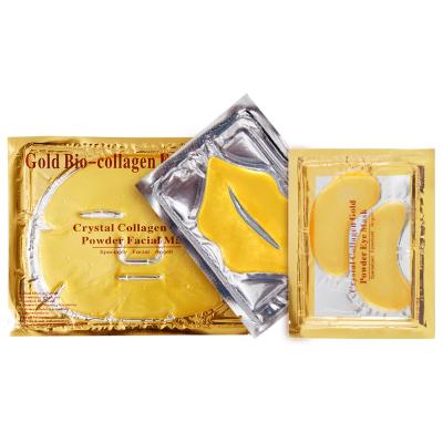 China Korean Organic Crystal Collagen Beauty Gold Sheet Face Moisturizer Cosmetic Facial Mask for sale