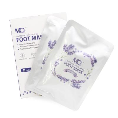 China Natural Organic Peeling Lavender Foot Dead Skin Removal Magic Exfoliating Foot Mask For Foot Care for sale