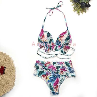 China 2022Angle Luna new breathable bottoms are charming broken fashion bikini body slit flower mature female for sale