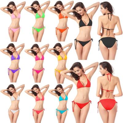 China Cheap custom made style manufacturer factory bikini sexy two piece swimsuit Anti-UV Swimwear for sale