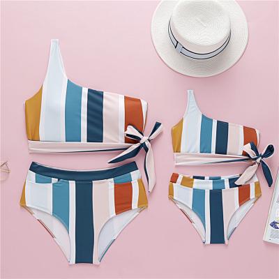 China Mommy and Me Anti-UV Family Clothing Matching Swimwear Mother Daughter Bikini for sale