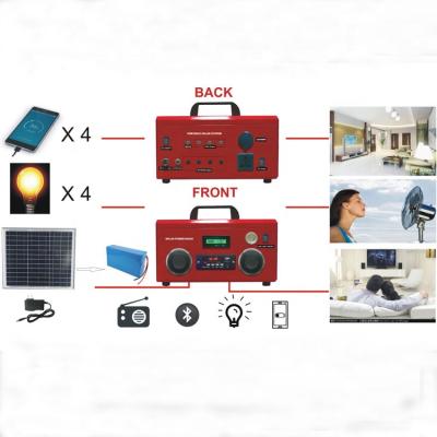 China MTO Home Outdoor Emergency Led Lighting System Mini Solar Home Solar Power Generator for sale