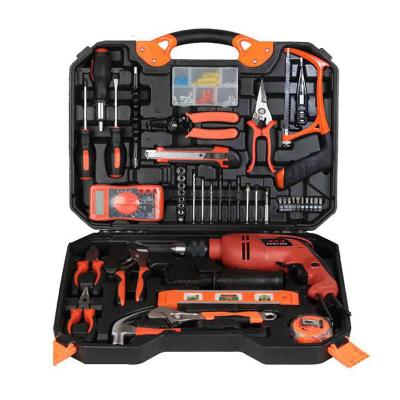 China Building Home High Quality Electric Toolbox Electric Drill Tool Kit Hardware Woodworking Maintenance Kit Set Electric Hammer Drill for sale