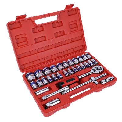 China Professional Custom Portable Multifunctional Auto Repair Chrome Vanadium Steel Socket Tool Kit Ratchet Wrench Household Tool Kit for sale