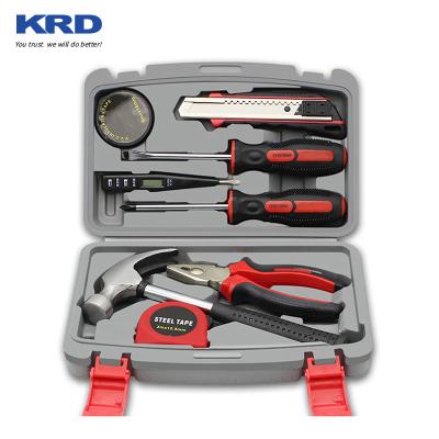 China Hot Selling Portable 9 Pcs Household Tool Kit Professional Household Tool Kit Portable DIY Tools Tool Kit For Mechanics for sale