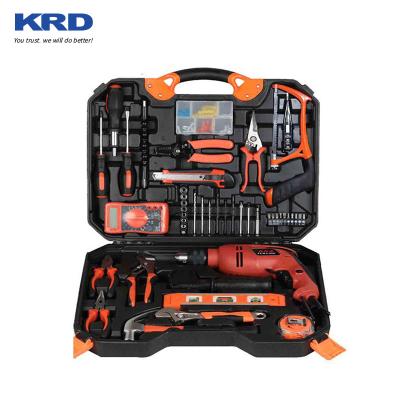 China Multifunctional Engineering Equipment 120 Pcs Hardware Tool Kit Set Household Maintenance Drill Machine Set DIY Tools for sale