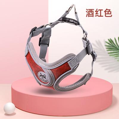 China Custom Reflective Pet Harness Advance Reflective Polyester Vest Dog Harness Vest Harness for sale