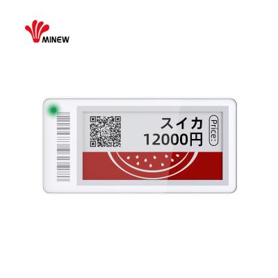 China NFC Minew 5.0 inch e ink nfc ble 5.0 eel shelf label price tag electronic display and routers (optional) 2.13 for sale