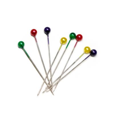 China Manufacturer For High Quality Clothes Garment Colored Round Pearl Head Pin for sale