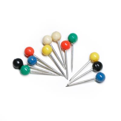 China Manufacturer For Colorful Clothes Round Head Straight Bead Needle Pin for sale