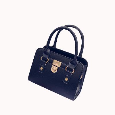 China Retro Atmosphere Single Round One-shoulder Handbag Fashion Lychee Lock High Quality Stereotypical Diagonal Female Bags for sale