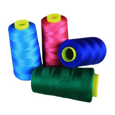 China Apparel Sewing Wholesale High Quality Cheap Spun 100% 60-2 Colored Polyester 6000yds Sewing Thread for sale