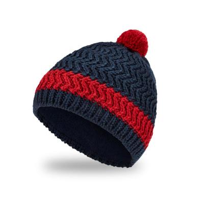 China 2021 High Quality Brand Name Custom Knit Cold China COMMON Designer Classic Hats With Pom Pom Fitted Skull Beanie Custom Made Of Wool for sale