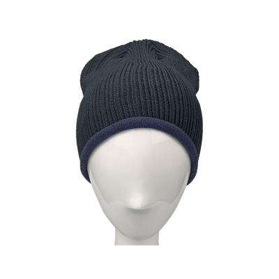 China Beanie Hats Repreve Unisex COMMON Beanie with fleece striping rolling brim for sale