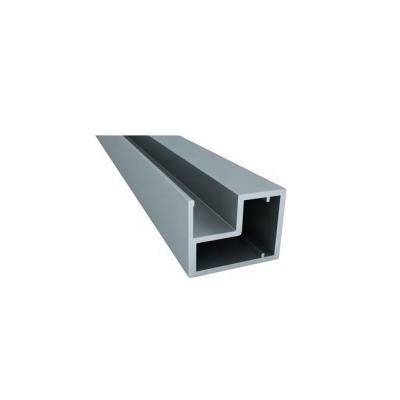 China Modern U Clamp Aluminum Material Profile Channel Glass Railing Stair Railing Railing With Top Rail Frame for sale