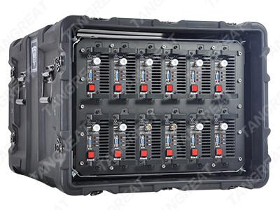 China High Power Full Band Vehicle Military Convoy Protection Roof Mounted Jammer System 20-6000MHZ for sale