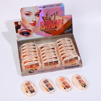 China MSYAO Waterproof Eyebrow Kit Makeup Powder 3 Colors Eyebrow Brow Powder Kit Product for sale