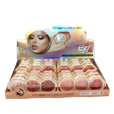 China MSYAHO waterproof baking blush palette, high pigment, durable, smooth. for sale