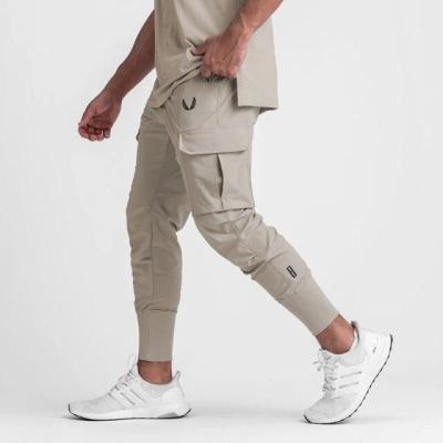 China Fashionable Male Slim Fit Khaki Casual Outdoor Cargo Pants Tactical Men's Breathable Pants for sale