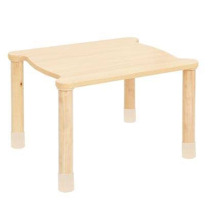 China Modern Minimalist and Practical Style Child Care Center Kindergarten Seat Toy Game Table Solid Wood Table and Chair for sale