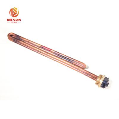 China Hotel Customized Immersion Heating Element Copper Heating Tube For Electric Water Heater for sale