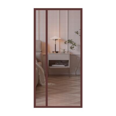 China Durable Magnetic anti-mosquito door curtains side opening coffee mesh door screen for sale