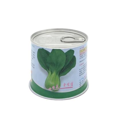 China Easy Open Empty Metal Tin Can For Plant Seeds 0.18 Mm (Adjustable) for sale