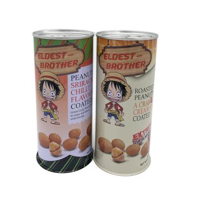 China Easy/Normal Empty Metal Food Open Tin Cans For Nuts Packaging Tins Tin Can Easy Open Lid for sale