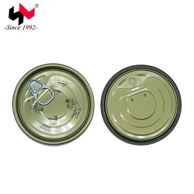 China 73mm Non-Refillable 300# Tinplate/TFS Easy Open Can Lid/End for Food Tin Can Sealing Storage for sale