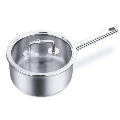 China 26cm Stainless Steel Bottom Sustainable Encapsulated Pan Milk Boiling Pot for sale