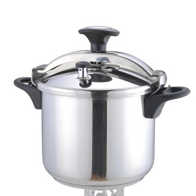 China Sustainable Stainless Steel Pressure Cooker With Lid 4.5.6.7.8.10 Quart for sale