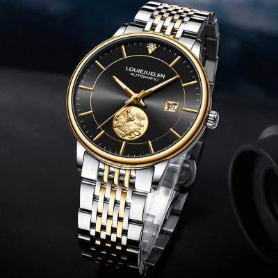 China Independent Chinese Mechanical Watch Totem Design Day/Date Luxury Business Wrist Watch For Men Support Customized Automatic Watch for sale