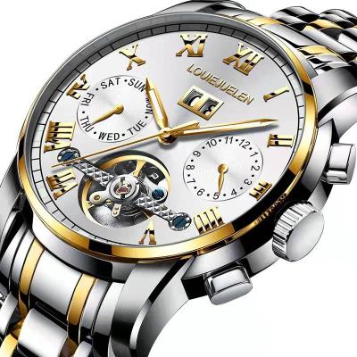 China After-sales Support Multifunctional Water Resistant Men's Business Waterproof Mechanical Tourbillon Watch Automatic Wrist Watch for sale