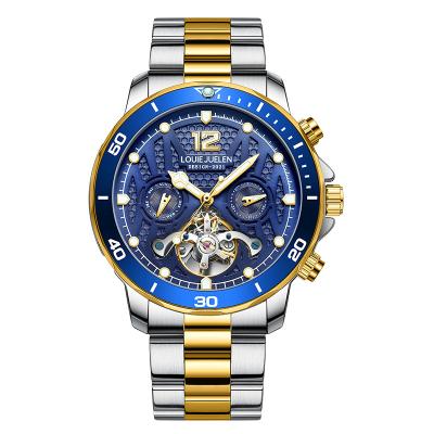 China Hot Selling Water Resistant Hollow Automatic Men's Multifunctional Men's Business Wrist Watch Can Be Customized LOGO Mechanical Watch for sale