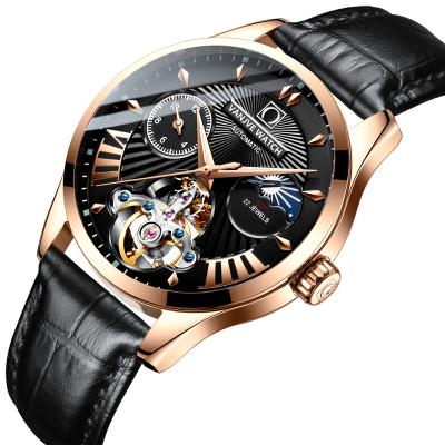 China Automatic Date Fashion Casual Men's Business Mechanical Watch Design Waterproof Skeleton Wristwatch Sports Tourbillon Automatic Watch for sale