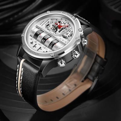 China 2022 Newest Design Men's Day/Date Unique And New Multi-Function Quartz Watch Men's Business Waterproof Wristwatch Watches for sale