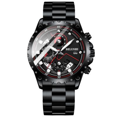 China Latest design unique style men's multifunctional sports quartz watch fashion wristwatch day/date with custom logo benyar watches for sale