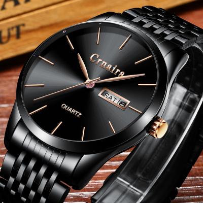 China Simple sports watch relojes de cuarzo wristwatch youth business style day/date minimalist unisex quartz watch with customizable LOGO for sale