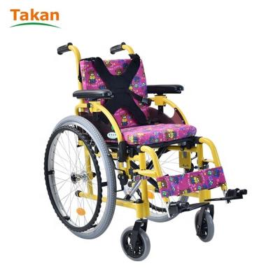 China Aluminum Cerebral Palsy Wheelchair For Children With Detachable Seat Cushion And Backrest Cushion for sale