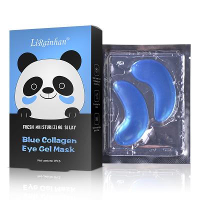 China maskAnti-Wrinkle-Private Moisture Crystal Collagen Eye Mask Anti-Wrinkle OEM LabelBlue Collagen Gel Hydrogel Eye Patch for sale